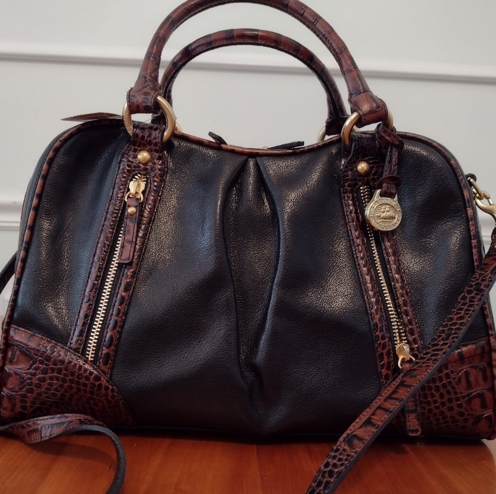 Brahmin Large Selma Novella Leather Handbag